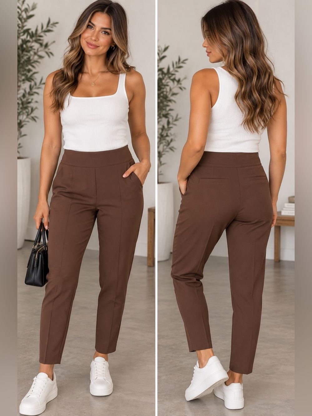 Athleta Endless High Rise Pant In Brown Size 12